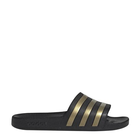 adidas slipper zwart geel|Adidas sandalen slippers.